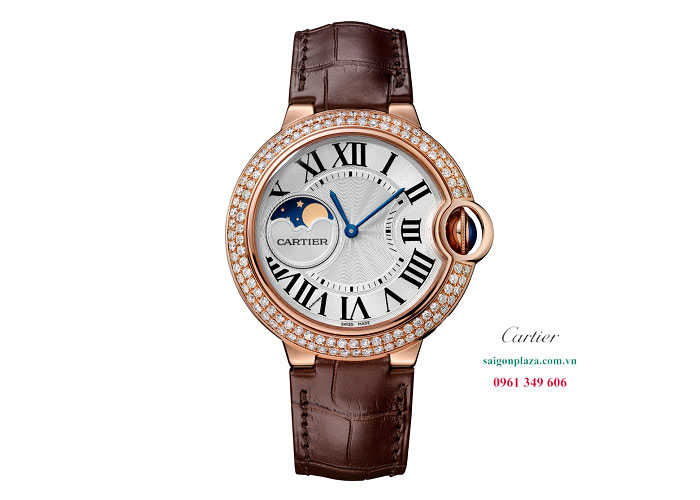 đồng hồ dây da nam chính hãng Cartier Ballon Bleu De Cartier WJBB0027
