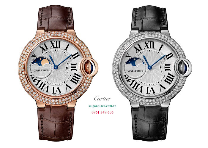 đồng hồ dây da thương hiệu nổi tiếng Cartier WJBB0027 WJBB0028
