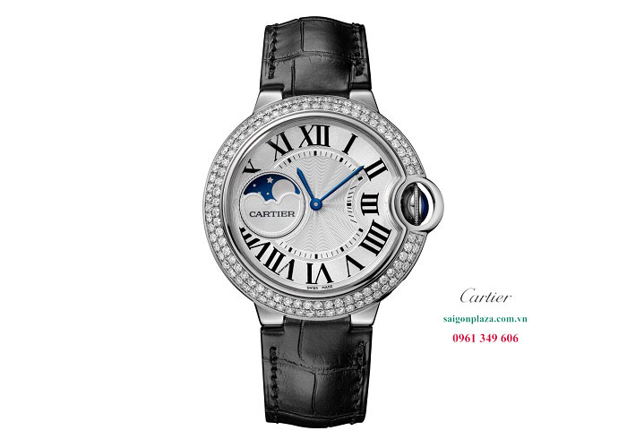 đồng hồ dây da nữ chính hãng Cartier Ballon Bleu De Cartier WJBB0028
