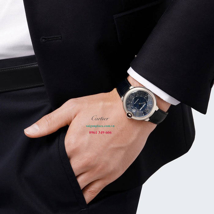 Đồng hồ Cartier cao cấp dây da Cartier Ballon Bleu De Cartier WSBB0025 42mm