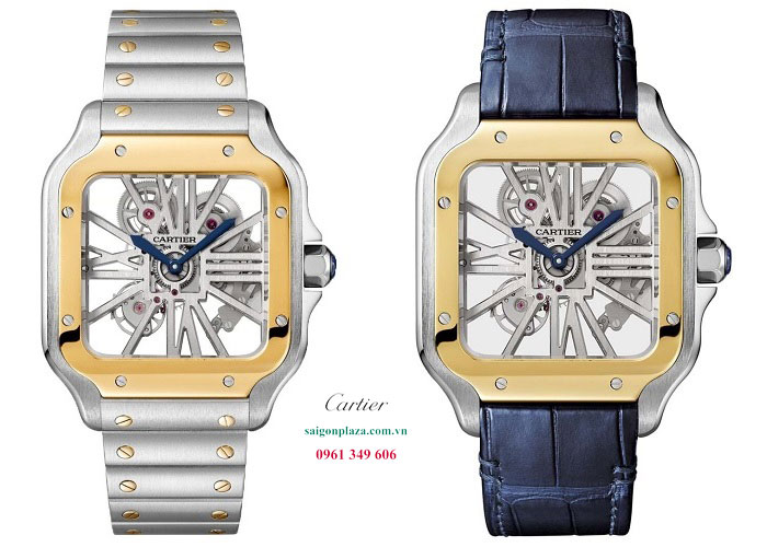 Đồng hồ Cartier Santos De Cartier Skeleton WHSA0012 chính hãng