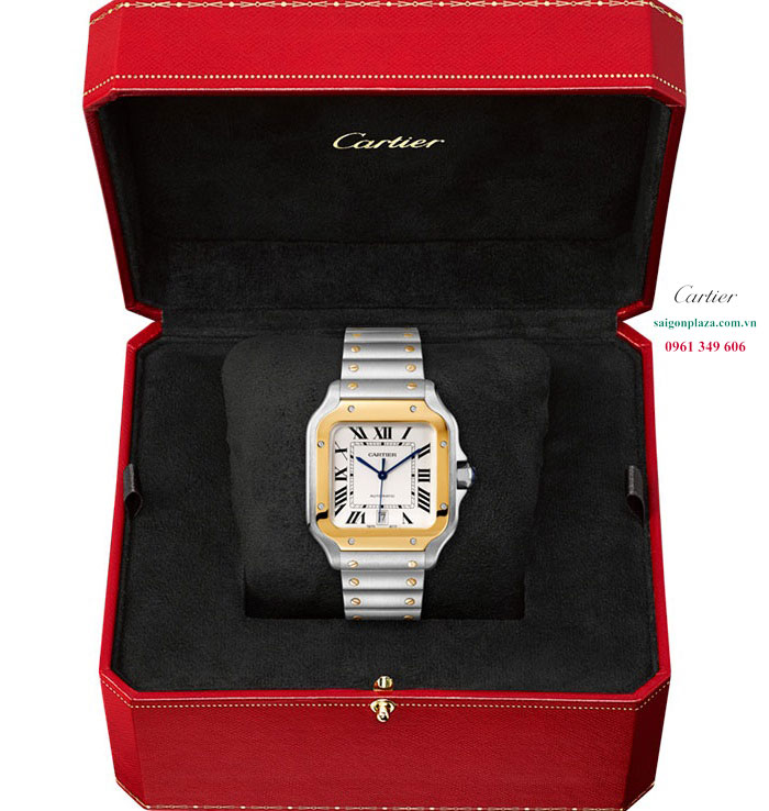 đồng hồ nam cao cấp chính hãng Cartier Santos De W2SA0006 40mm