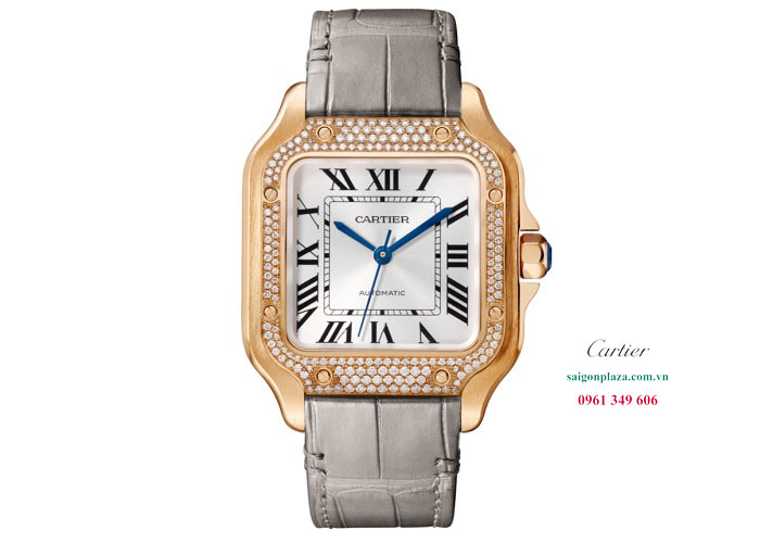 Đồng hồ nam nư hàng hiệu Đà Nẵng Cartier Santos De Cartier WJSA0008