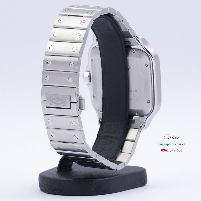 đồng hồ mạ vàng trắng 18k Cartier Santos De Cartier WSSA0030 40mm
