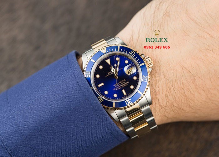 Đồng hồ nam chống nước giá rẻ Rolex Submariner 116613LB Blue date