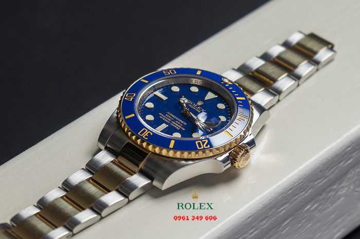 Đồng hồ nam chống xước Rolex Submariner Date 116613LB Blue