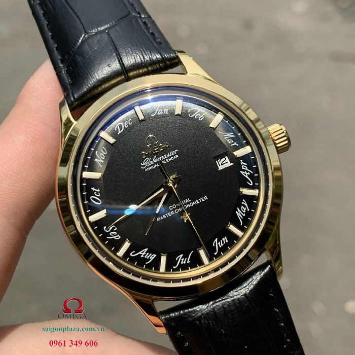 Đồng hồ Omega nam dây da tại TPHCM Omega Globemaster OM1101