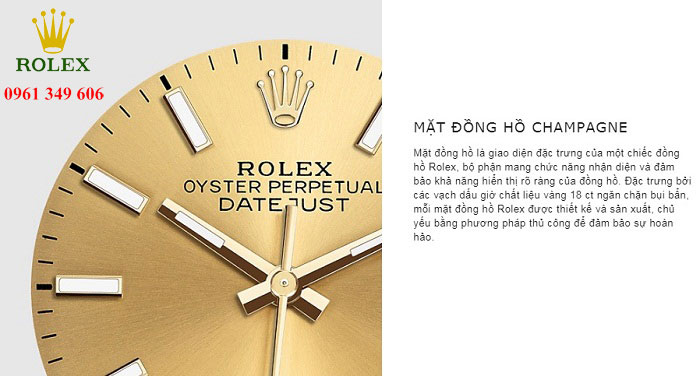Đồng hồ dạ quang vàng 18K 24K Rolex Oyster Perpetual Datejust 126233-0015 36mm