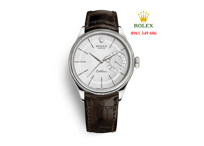 Đồng hồ dây da đẹp cho nam giá rẻ Rolex Cellini Date 50519-0012 39mm