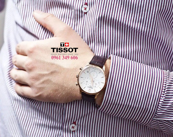 Đồng hồ dây da nam Hải Phòng Tissot T063.617.36.037.00