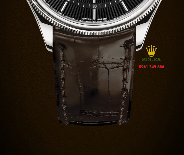 Đồng hồ dây da cá sấu tại Bình Định Rolex Cellini Date 50519-0014