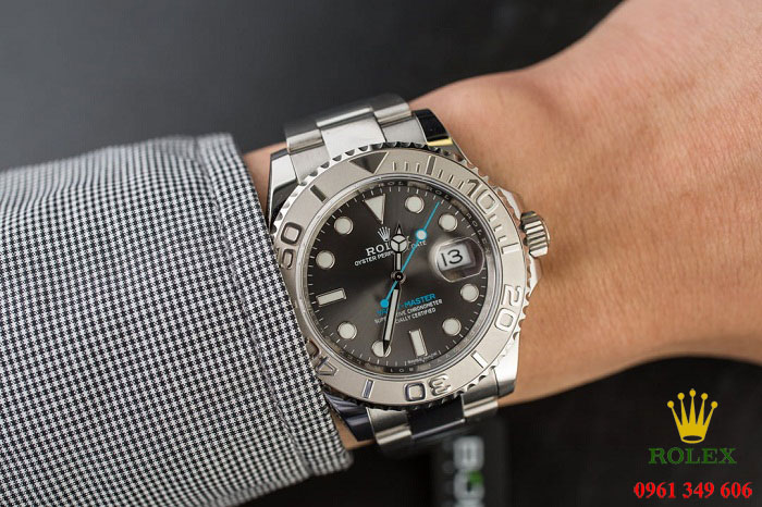 Đồng hồ doanh nhân nam Rolex Yacht-Master 116622 Rhodium