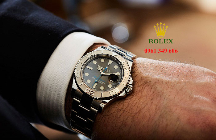 Đồng hồ nam cao cấp tại TPHCM Rolex 116622 Mặt Số Rhodium Tối