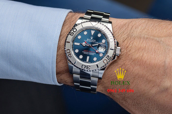 Đồng hồ nam cao cấp tại TP HCM Rolex 116622 Mặt Số Xanh Yacht-Master
