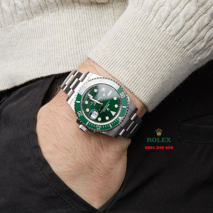 Đồng hồ nam đẹp giá rẻ Rolex Submariner Green Date 116610LV