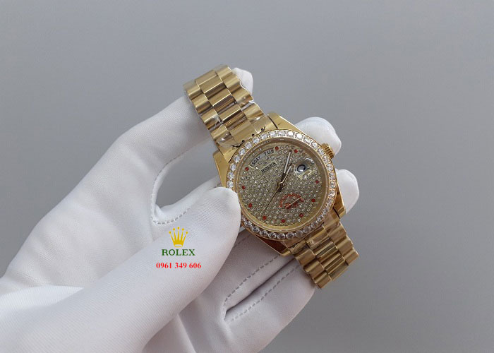 Đồng hồ nam đơn giản sang trọng Rolex Day Date RL195