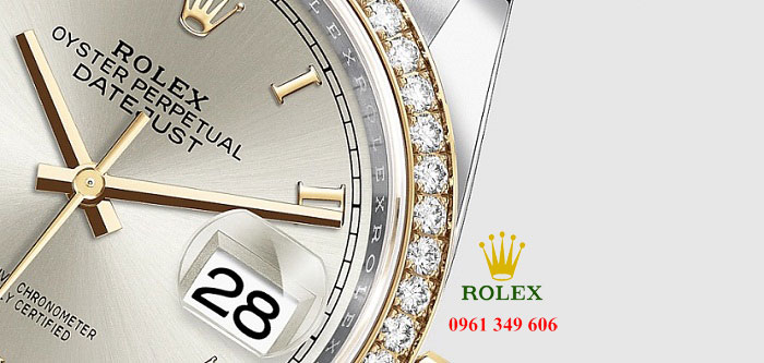 Đồng hồ kim cương số la mã nam Rolex Datejust 126283RBR-0018 36