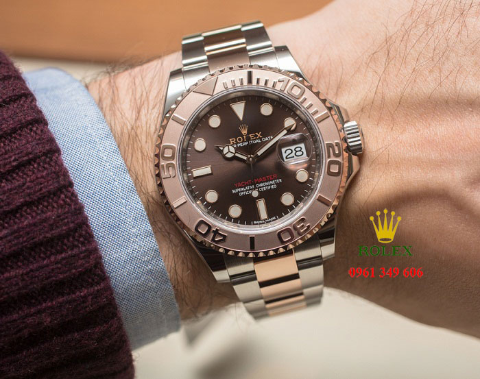 Đồng hồ nam lịch lãm Rolex Yacht-Master 116621 mặt số Chocolate