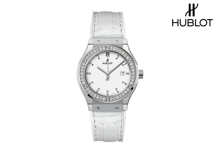 Đồng hồ nữ hàng hiệu giảm giá Hublot 581.NE.2010.LR.1204