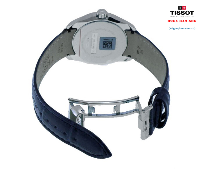 Đồng hồ nữ dây da màu xanh dương Tissot T035.210.16.041.00 