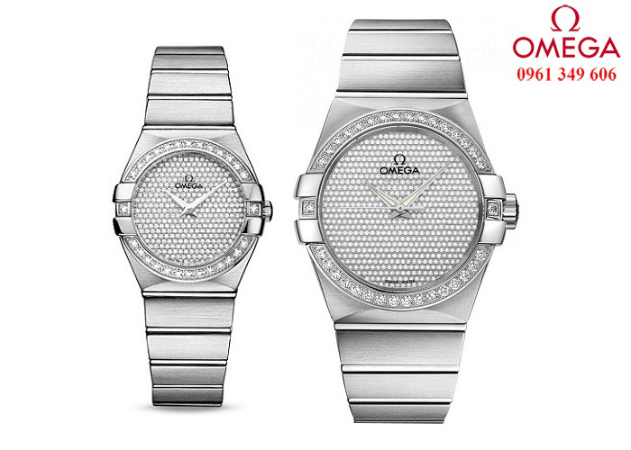 Đồng hồ nữ Omega mặt đá đính kim cương Omega 123.55.27.60.99.001