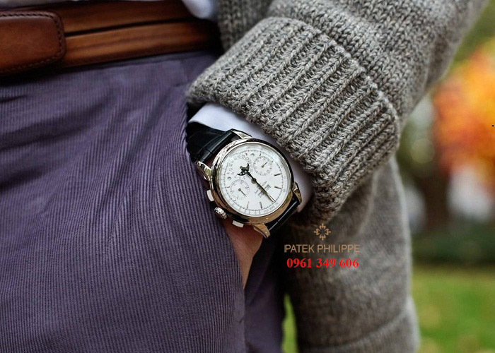 Đồng hồ Patek Philippe dây da nam chính hãng tại Hà Nội 5270G-018