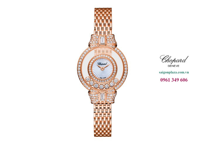 Đồng hồ chính hãng nữ ở Phú Quốc Chopard 205596-5201 Happy Diamonds