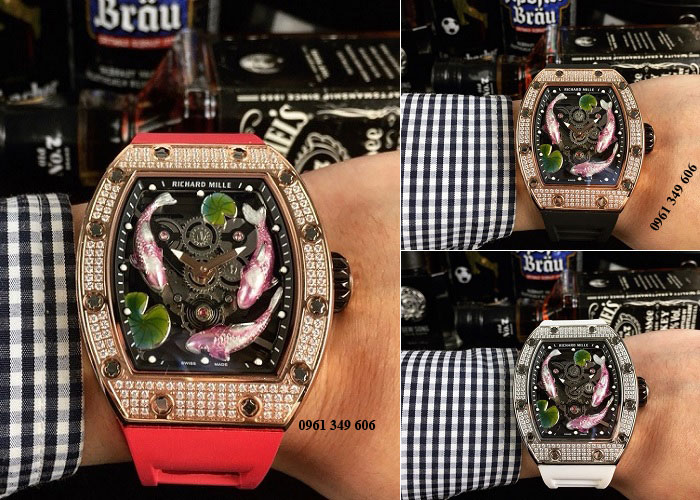 Richard Mille RM57-01 cá chép vàng ao lá sen đồng hồ nam thời trang cao cấp tại hà nội