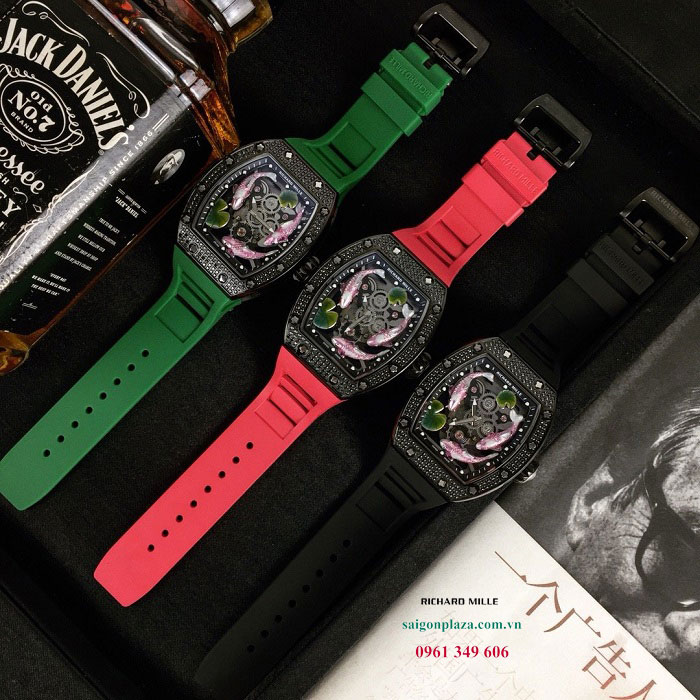 Đồng hồ mặt số hình con cá chép thương hiệu Richard Mille RM57-01