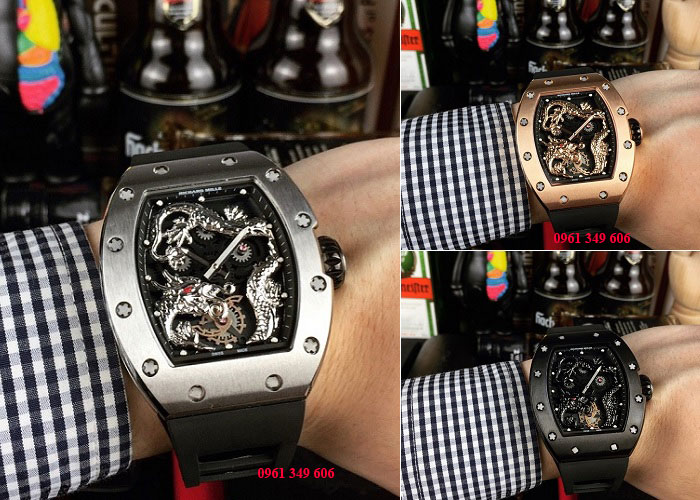 Đồng hồ RM vành trơn mặt số hình rồng Richard Mille RM057 Jackie Chan