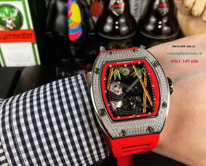 Đồng hồ nam cho người trung tuổi trẻ tuổi Richard Mille RM 26-01 gấu trúc