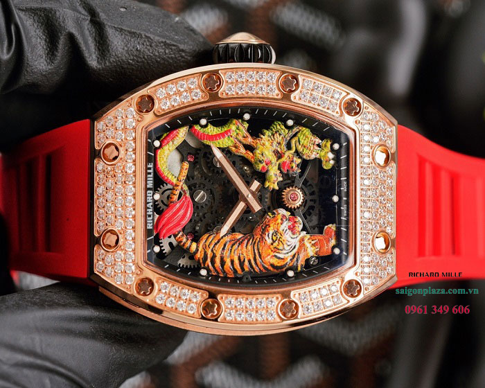 Đồng hồ bản đẹp size cỡ to lớn cao cấp Richard Mille RM51-01 Ngọa Hổ Tàng Long