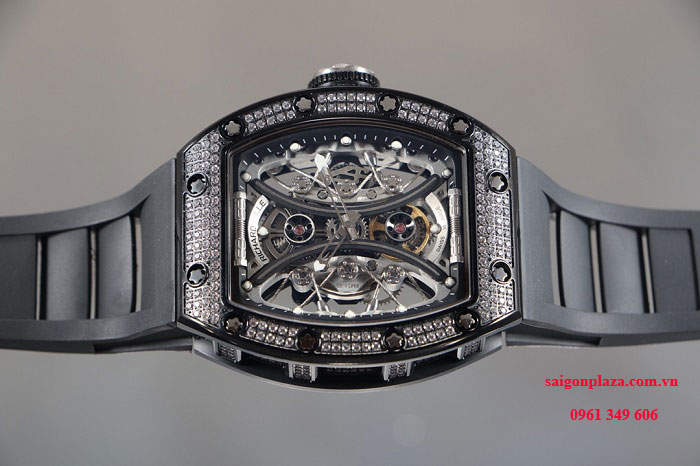 Đồng hồ nam nạm kim cương Richard Mille RM53-01 Polo Tourbillon Diamonds