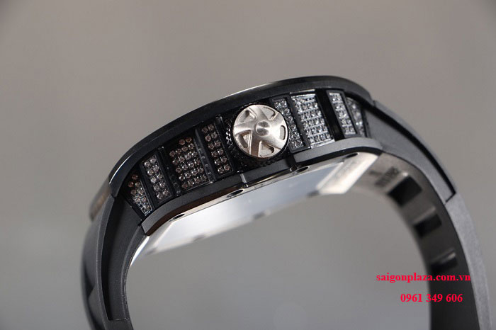 Đồng hồ cao cấp vỏ titanium Richard Mille RM53-01 Polo Tourbillon Diamonds