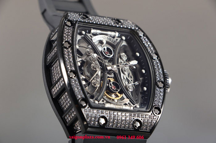 Đồng hồ nam size to lớn đẹp nhất Richard Mille RM53-01 Polo Tourbillon Diamonds