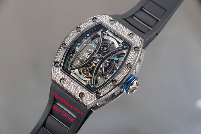 Đồng hồ xách tay cao cấp Richard Mille RM53-01 Polo Tourbillon Diamonds