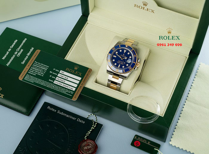 Đồng hồ Rolex chính hãng giảm giá Rolex Submariner 116613LB Blue Date