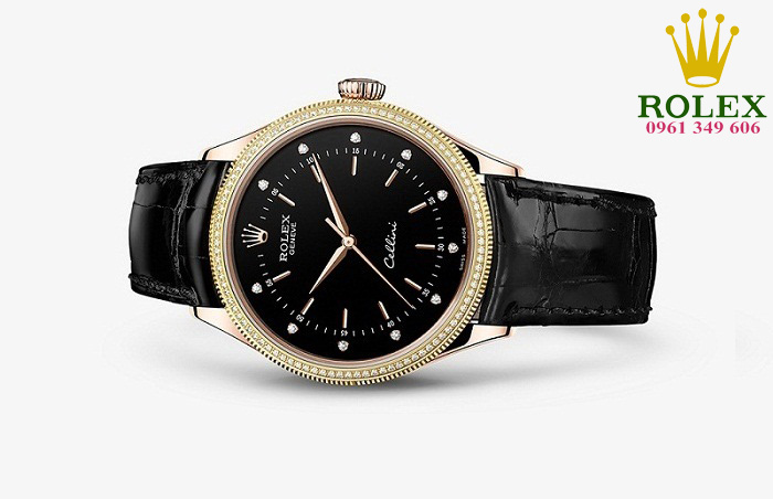 Đồng hồ Rolex cơ nam dây da Rolex Cellini Time 50605RBR