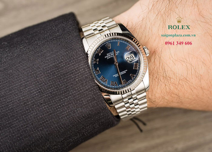 Đồng hồ Rolex đeo tay nam đẹp size nhỏ 36 size to 41 Rolex Datejust 116234 Roman Dial