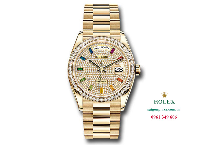 Đồng hồ Rolex Day-Date 128348rbr 10rbowdi Pave_P