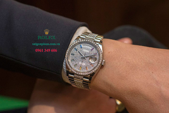 Đồng hồ đẹp cho doanh nhân người nhiều tiền Rolex Day-Date 128349RBR-0012