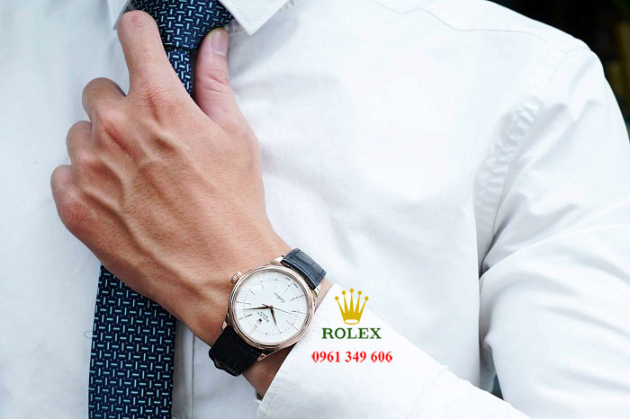 Đồng hồ dây da cá sấu Chính hãng Rolex 50505-0020 Cellini Time