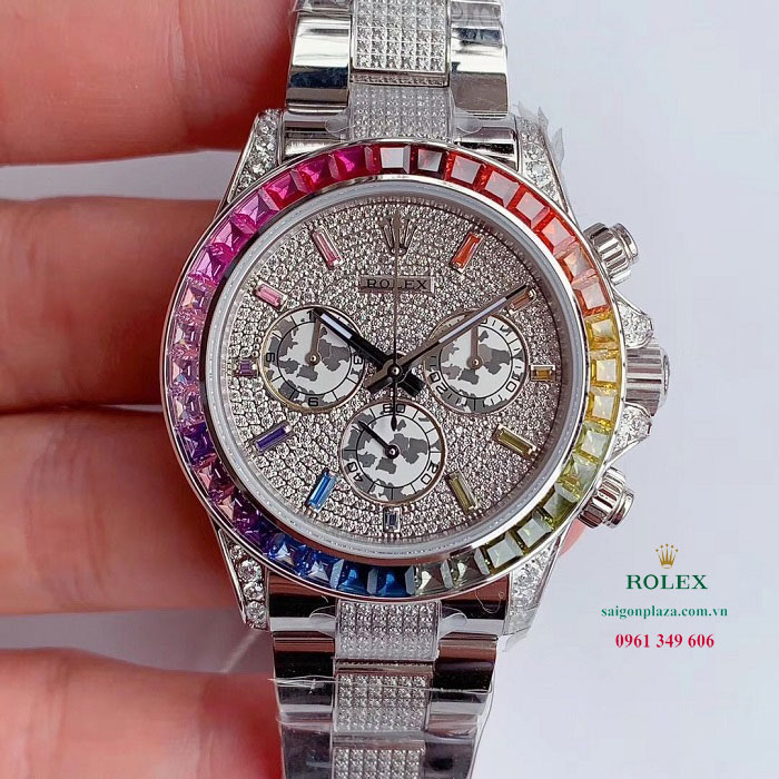 Mẫu đồng hồ Rolex hàng hiệu nạm đá quý đẹp đáng tin nhất Rolex 116595RBOW-0002