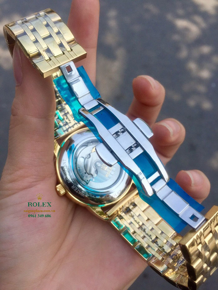 Đồng hồ cơ Rolex dây thép vàng giá rẻ Rolex 2805