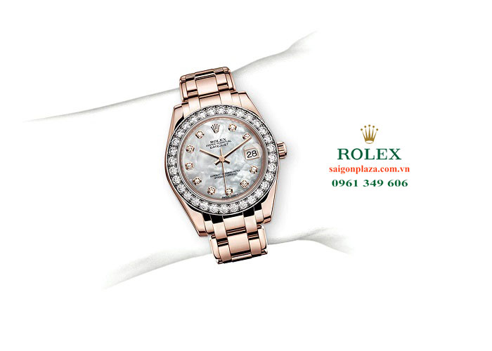 Đồng hồ sang chảnh nữ Rolex Pearlmaster 81285-0017 chính hãng