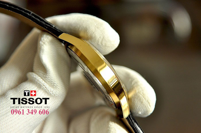 Đồng hồ Tissot dây da nam vàng 18K Tissot T019.430.36.051.01