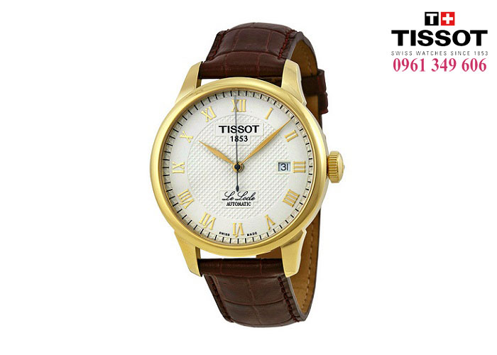 Đồng hồ Tissot dây da đen cho nam T-Classic Le Locle T41.5.413.73