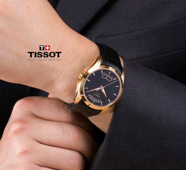 Đồng hồ Tissot cơ nam dây da Tissot T035.407.36.051.00