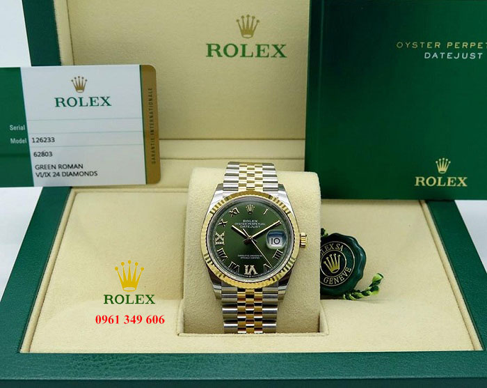 Đồng hồ uy tín cho nam tại Hà Nội TPHCM Rolex Datejust 126233-0025 36mm