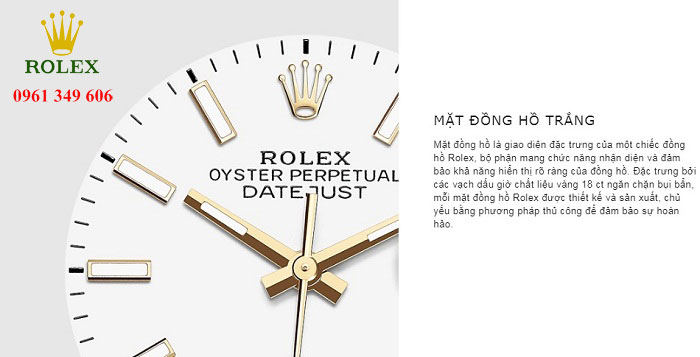 Đồng hồ vàng trắng Rolex Oyster Perpetual Datejust 126233-0019 36mm
